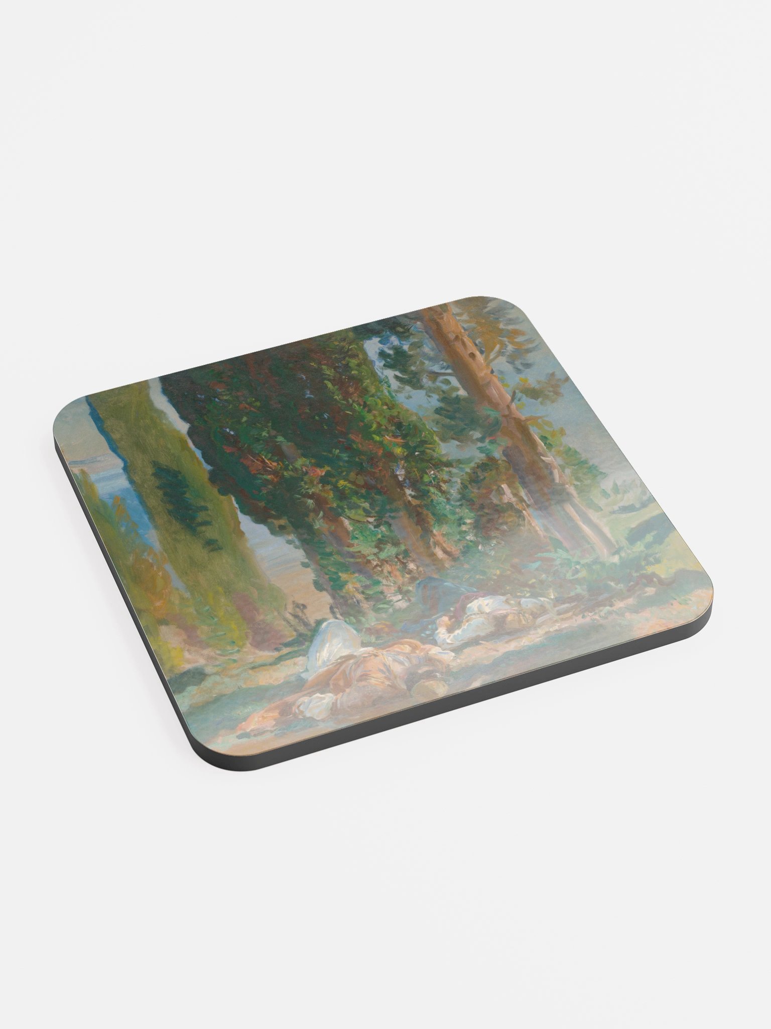 Under the Cypress Trees at Corfu Coaster product image (3)