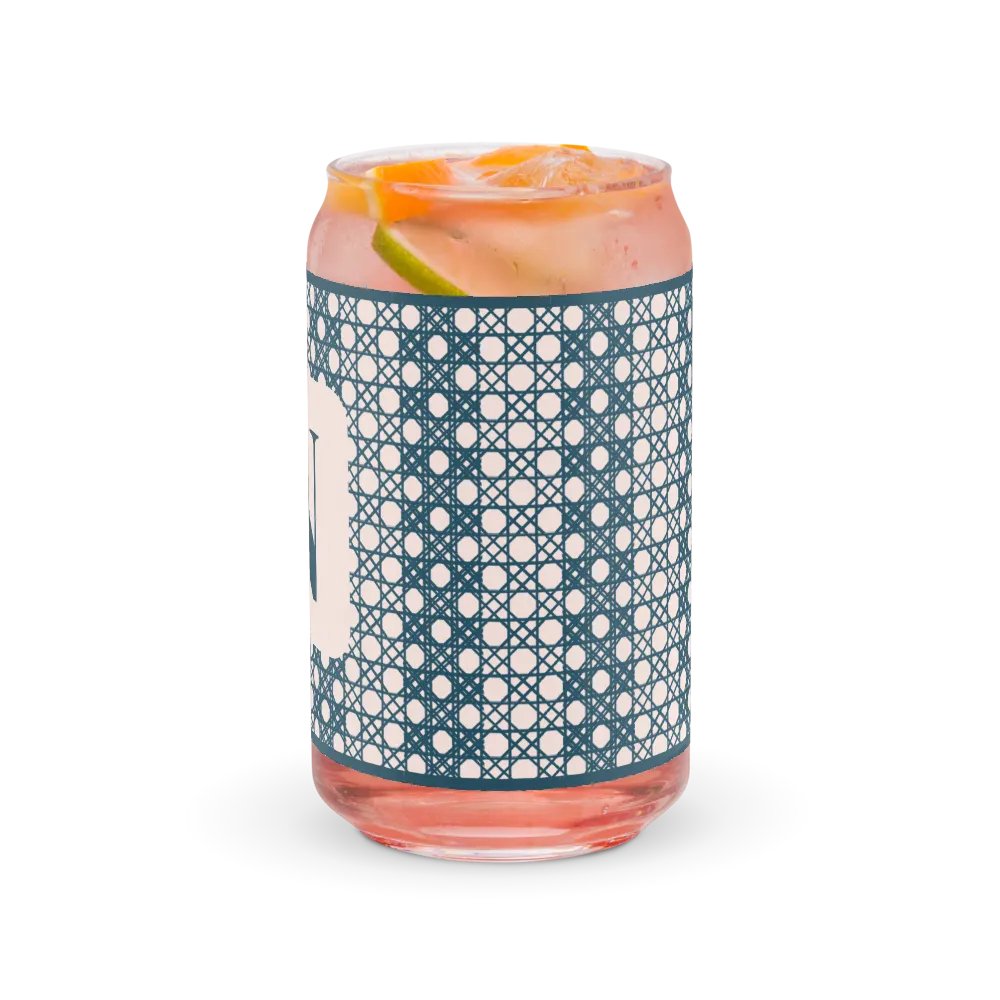 Le Rose Blue Monogram N Can-Shaped Glass product image (8)