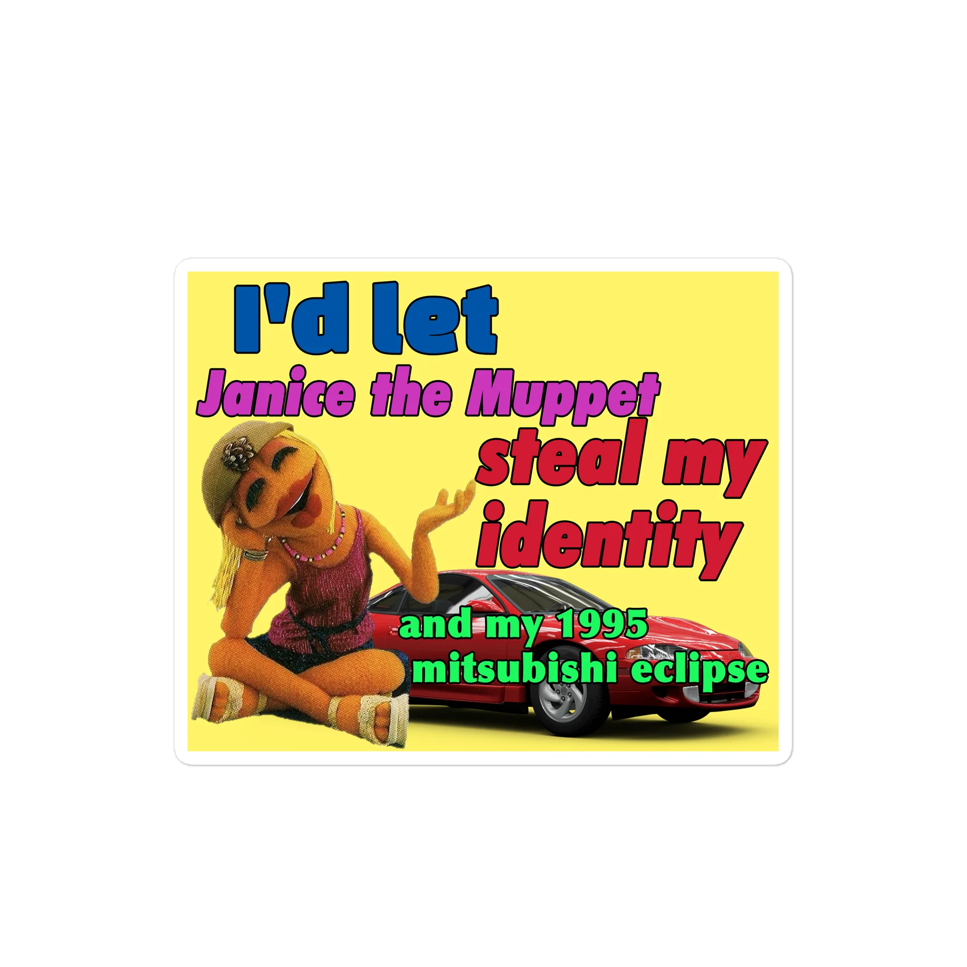 Janice Bumper Sticker product image (1)