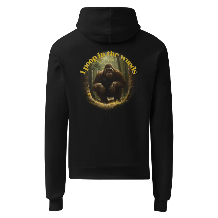 I poop in the woods Printed Champion Hoodie product image (3)