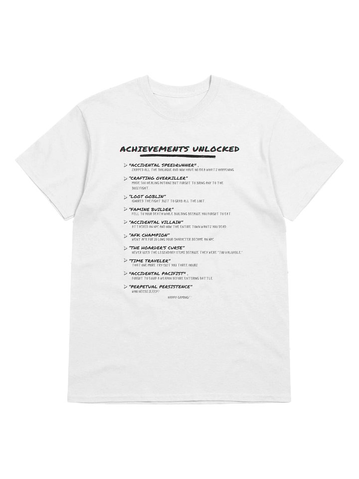 Achievements Unlocked Gaming T-Shirt product image (1)