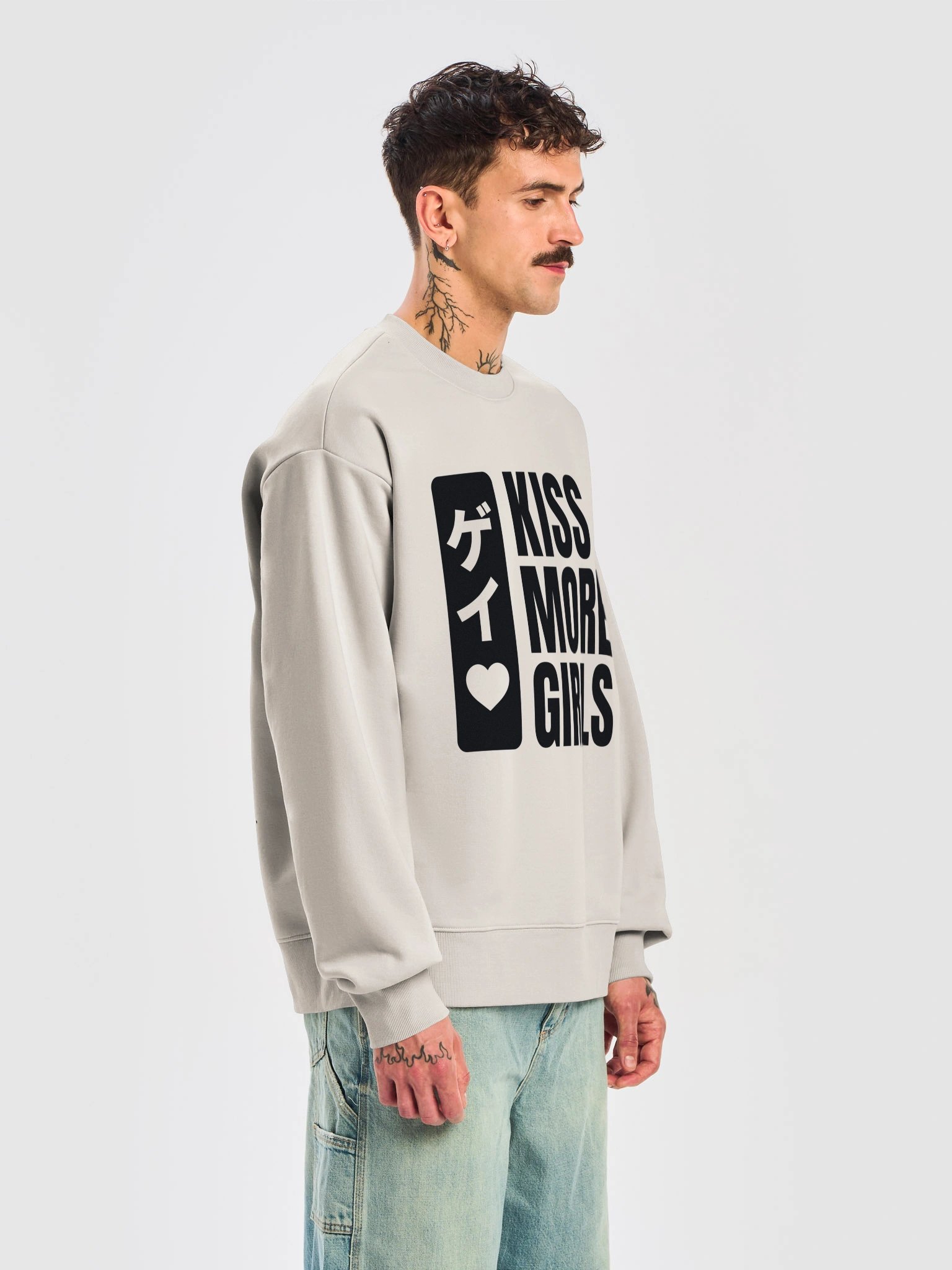 GAY | KISS MORE GIRLS - HEAVY WEIGHT CREWNECK product image (6)