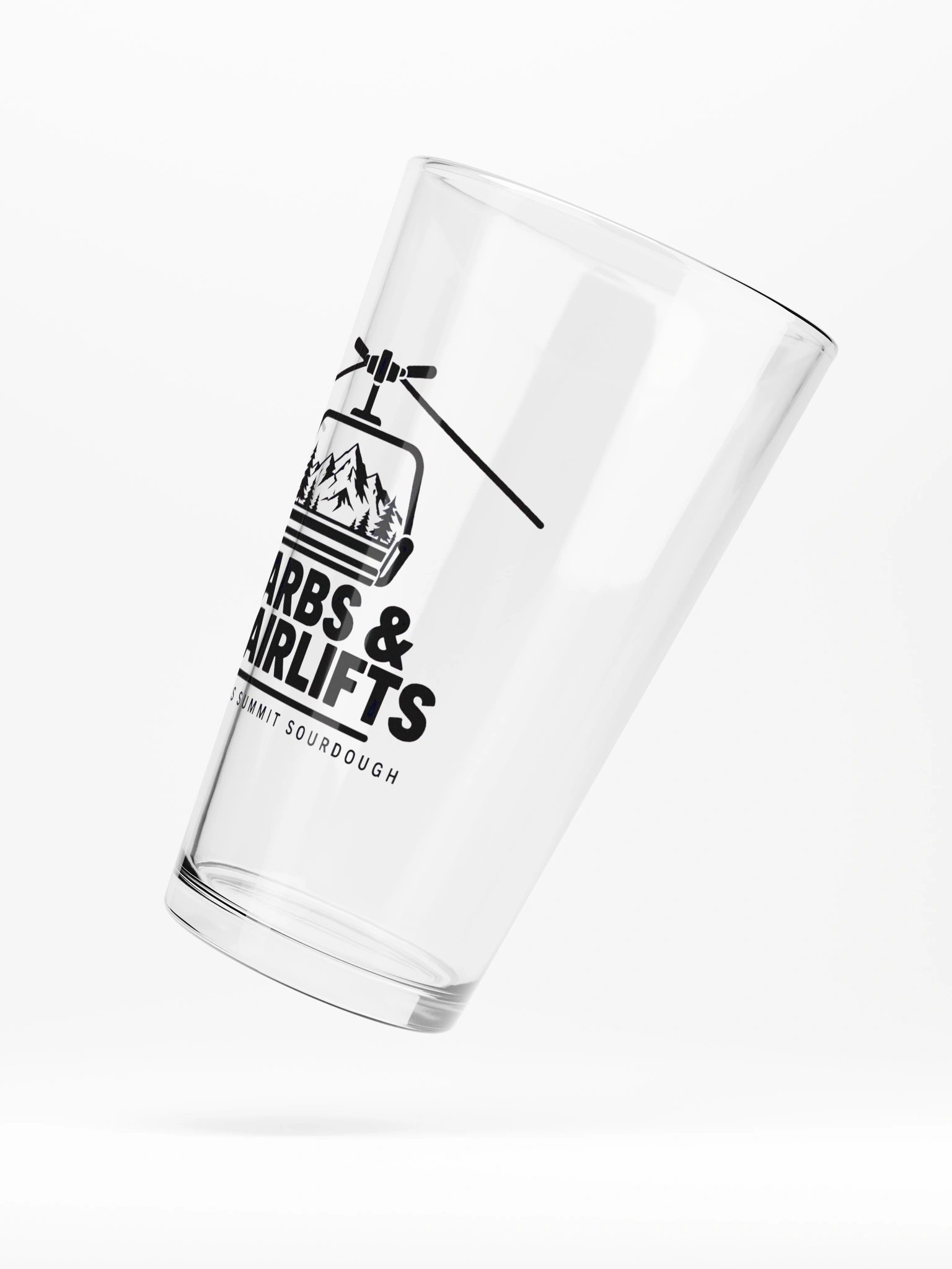 Carbs & Chairlifts Pint Glass product image (5)
