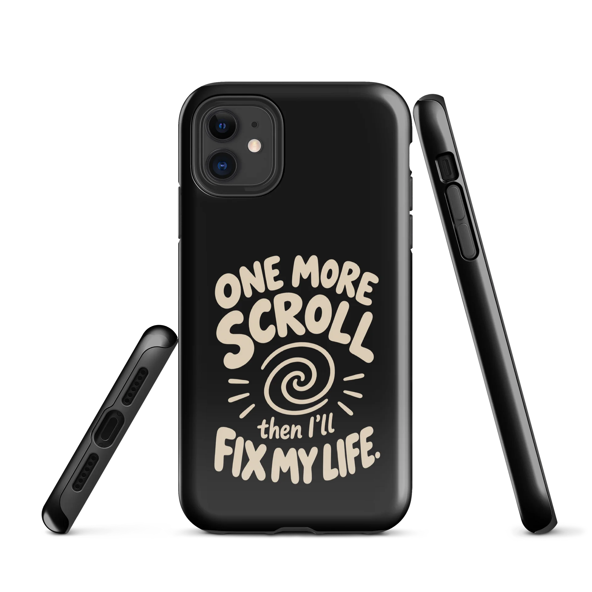 One More Scroll iPhone Case - Black product image (1)