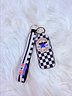 Checkered Converse Lip Balm Keychain Holder