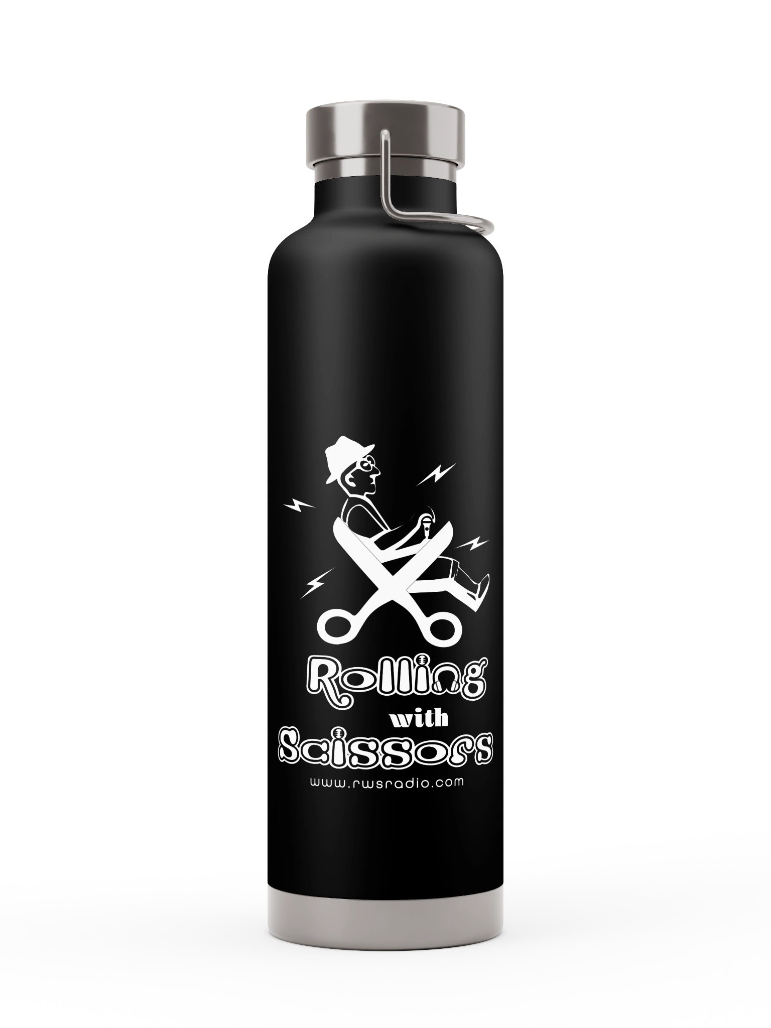 Rolling with Scissors Insulated Water Bottle product image (1)