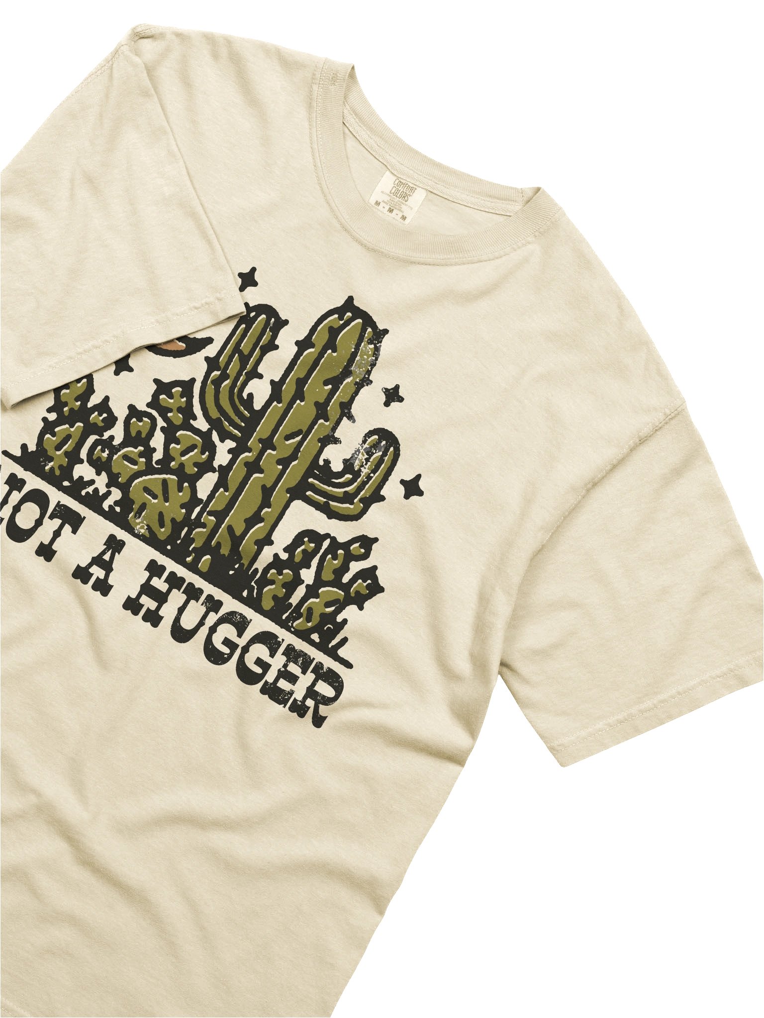 Not a Hugger Cactus Shirt – Funny Introvert Graphic Tee, Retro Desert Humor Design product image (2)