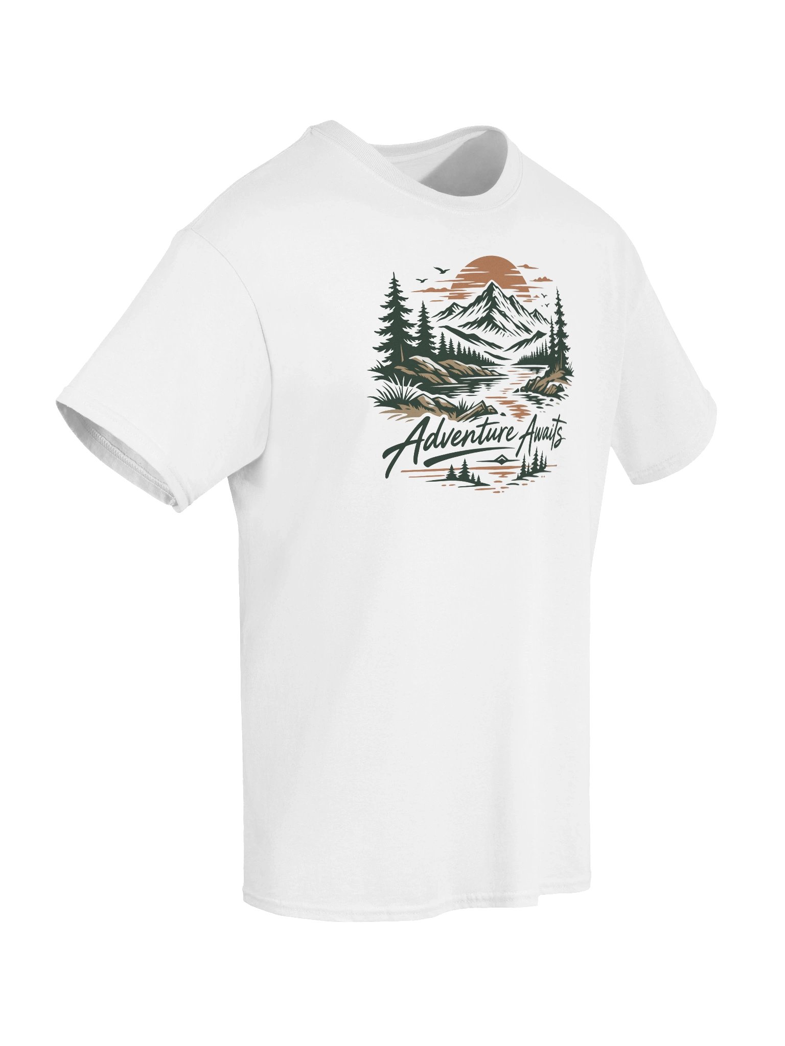 Adventure Awaits – Mountain Sunset Graphic Tee product image (51)
