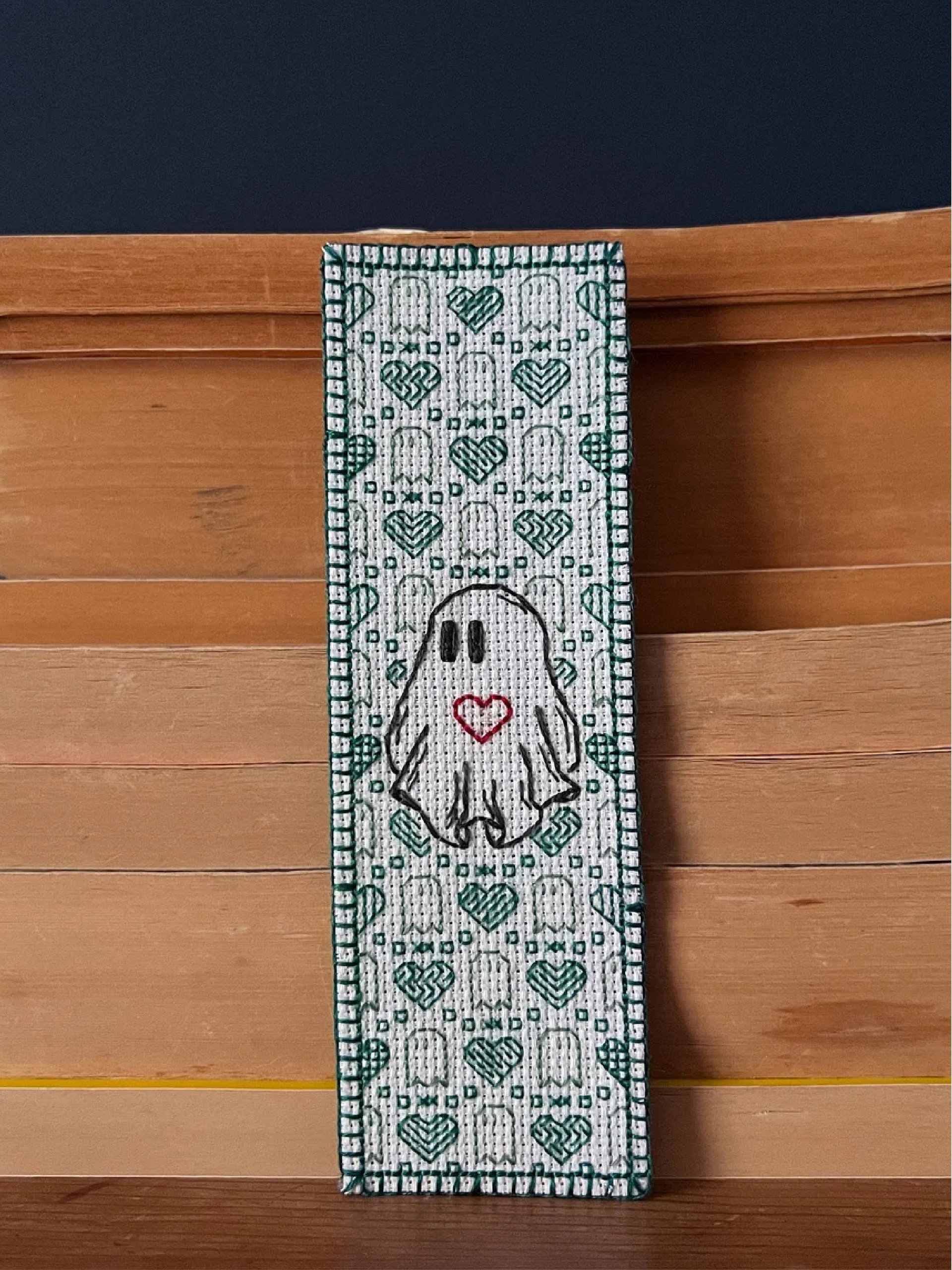 Heart and Soul Bookmark • Blackwork Cross Stitch Pattern • PDF Digital Download product image (5)