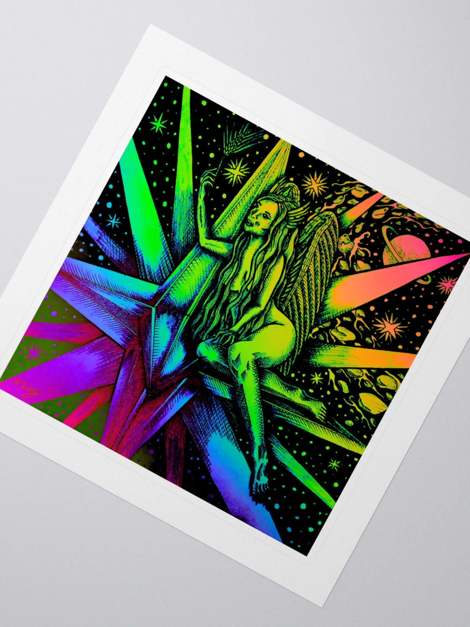 Limited Edition Virgo Zodiac Kiss Cut Stickers product image (2)