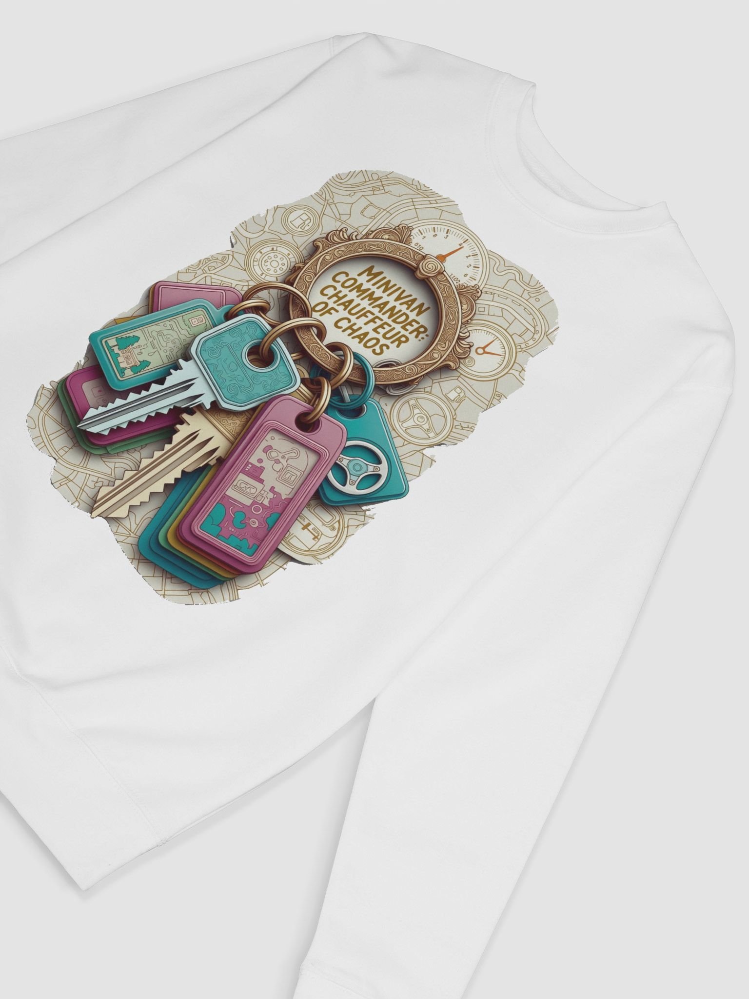 Minivan Commander Sweatshirt, Chauffeur of Chaos Pullover, Funny Mom Gift product image (6)