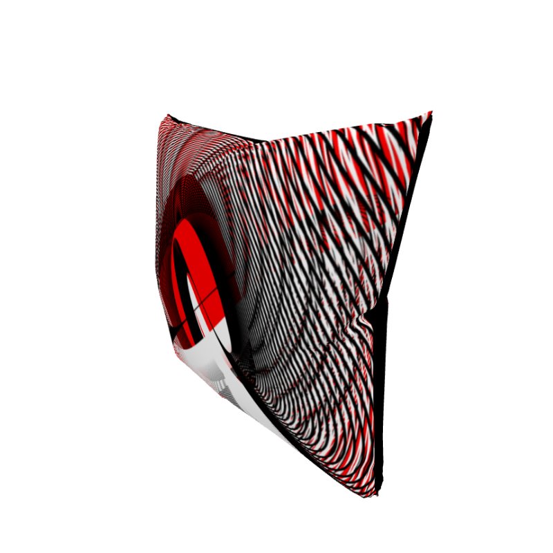 Lissajous Subversion - Lissajous Figures Mathematical Art Pillow product image (3)