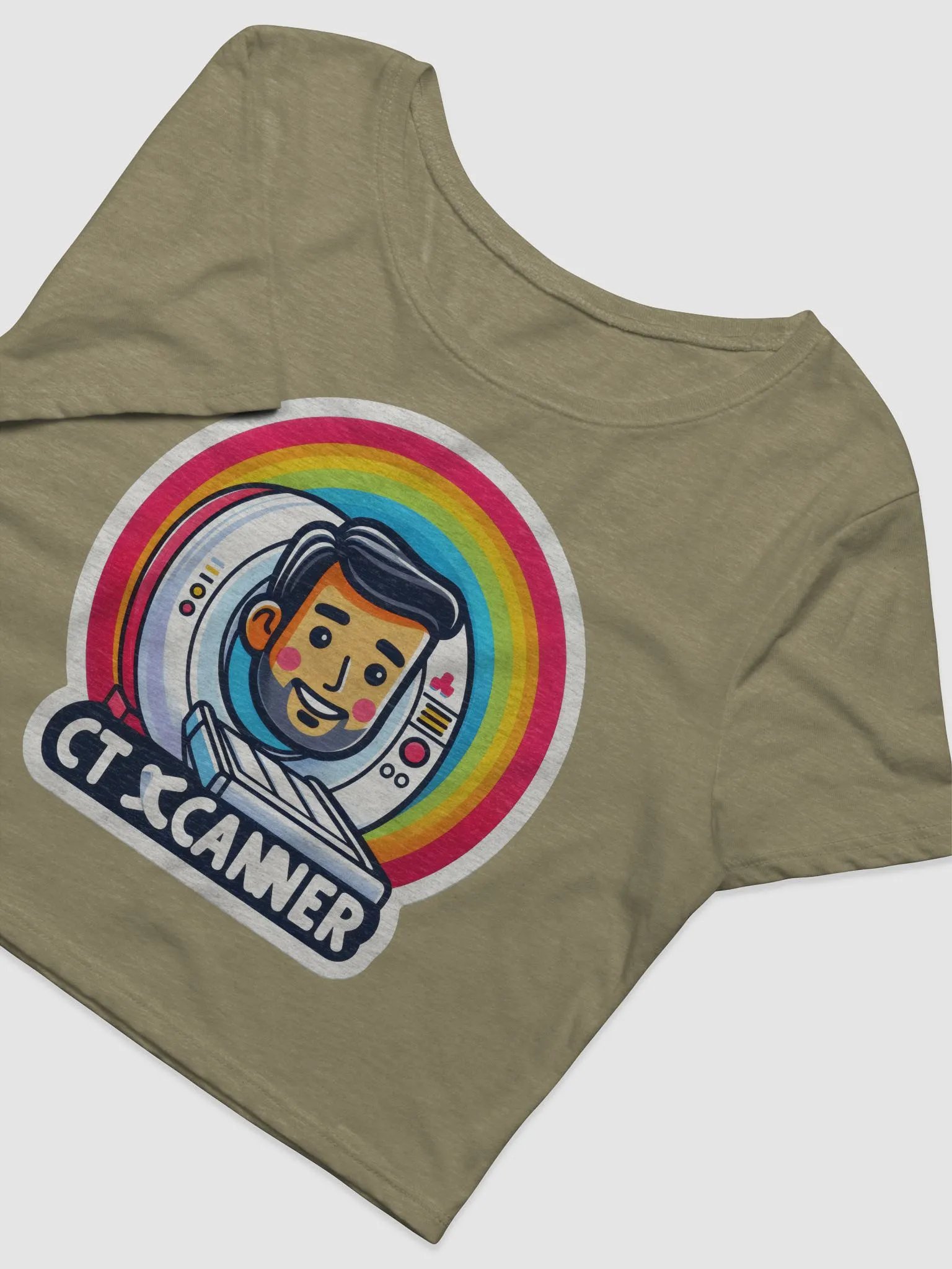 Rainbow CT Scanner Women's Crop Tee product image (9)