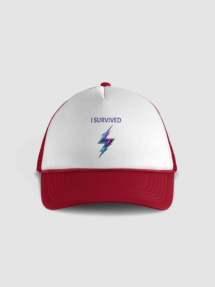 I Survived Lightning Bolt Trucker Hat product image (9)