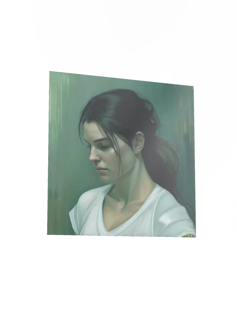 ABIGAIL: Melancholic Portrait Painting (10x10 Print) product image (3)