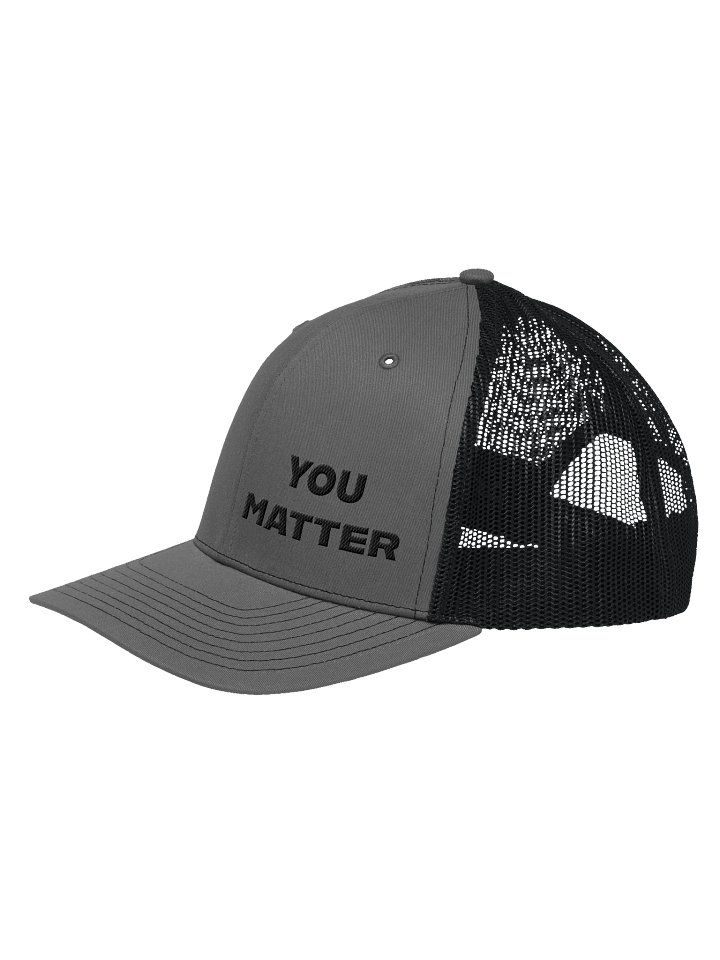 You Matter Hat Black & Grey product image (2)