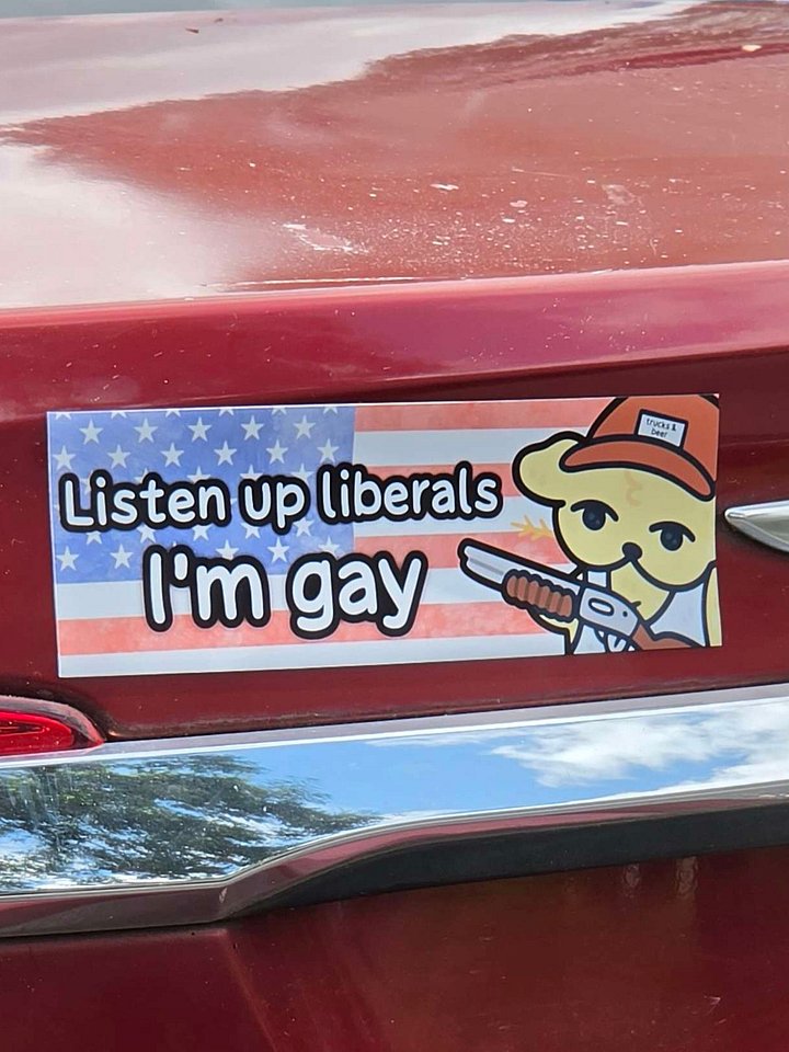 Listen, I'm Gay Bumper Magnet product image (1)