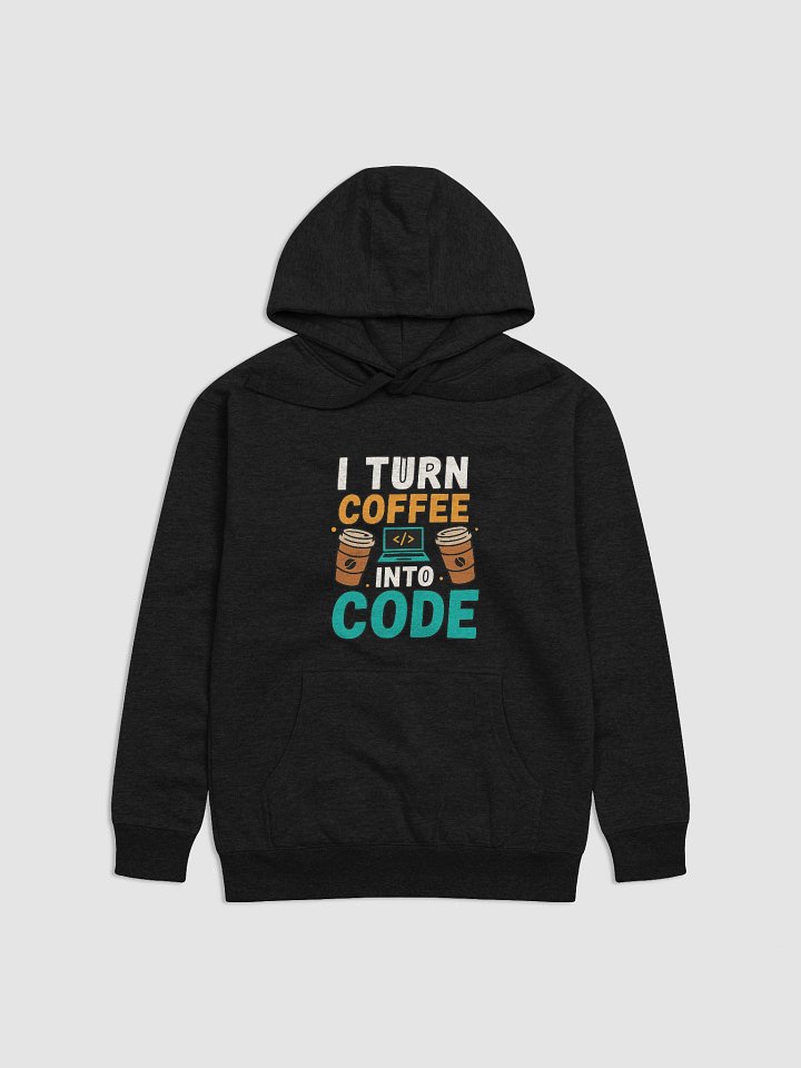 Coffee into Code + Coder Guy Hoodie product image (3)
