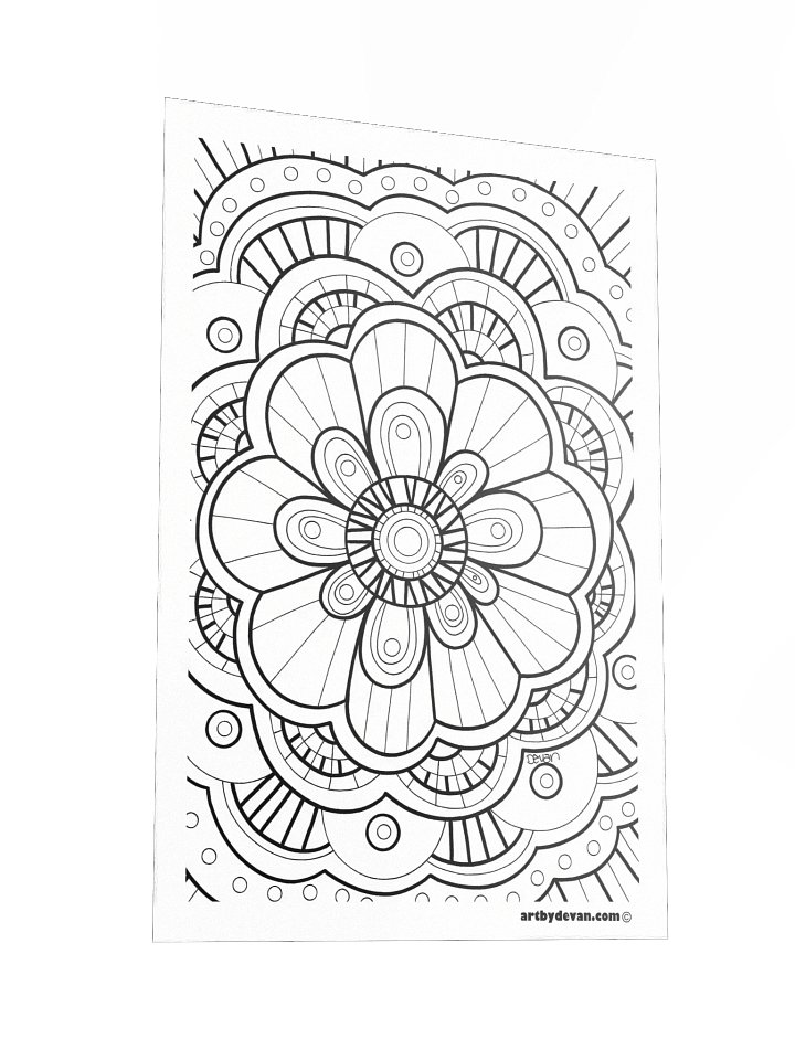 Color Your Own Art: Funky Mandala product image (2)