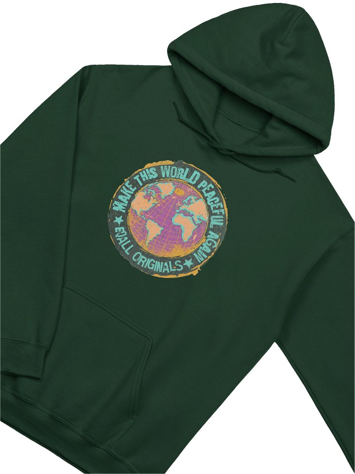 World Peace EQALL® Originals_Unisex Gildan Hoodie_Vintage Purple / Orange / Turquoise product image (13)