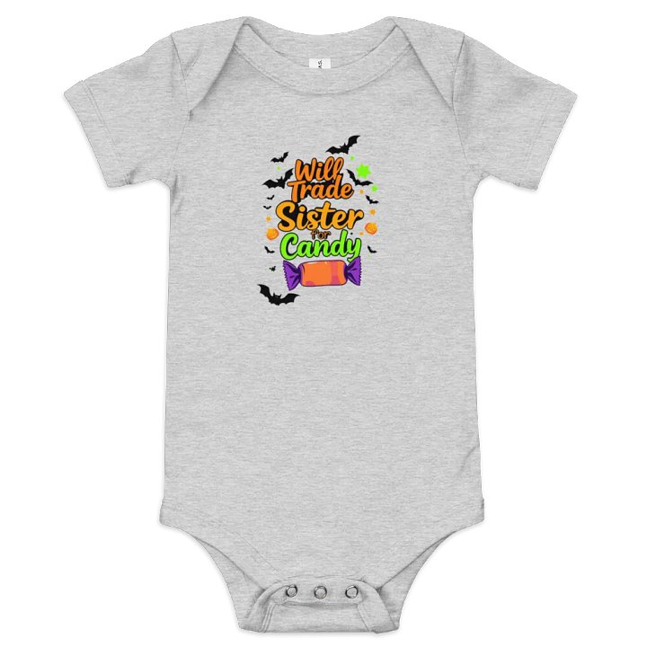 Will Trade Sister For Candy Baby Romper Onesie product image (1)