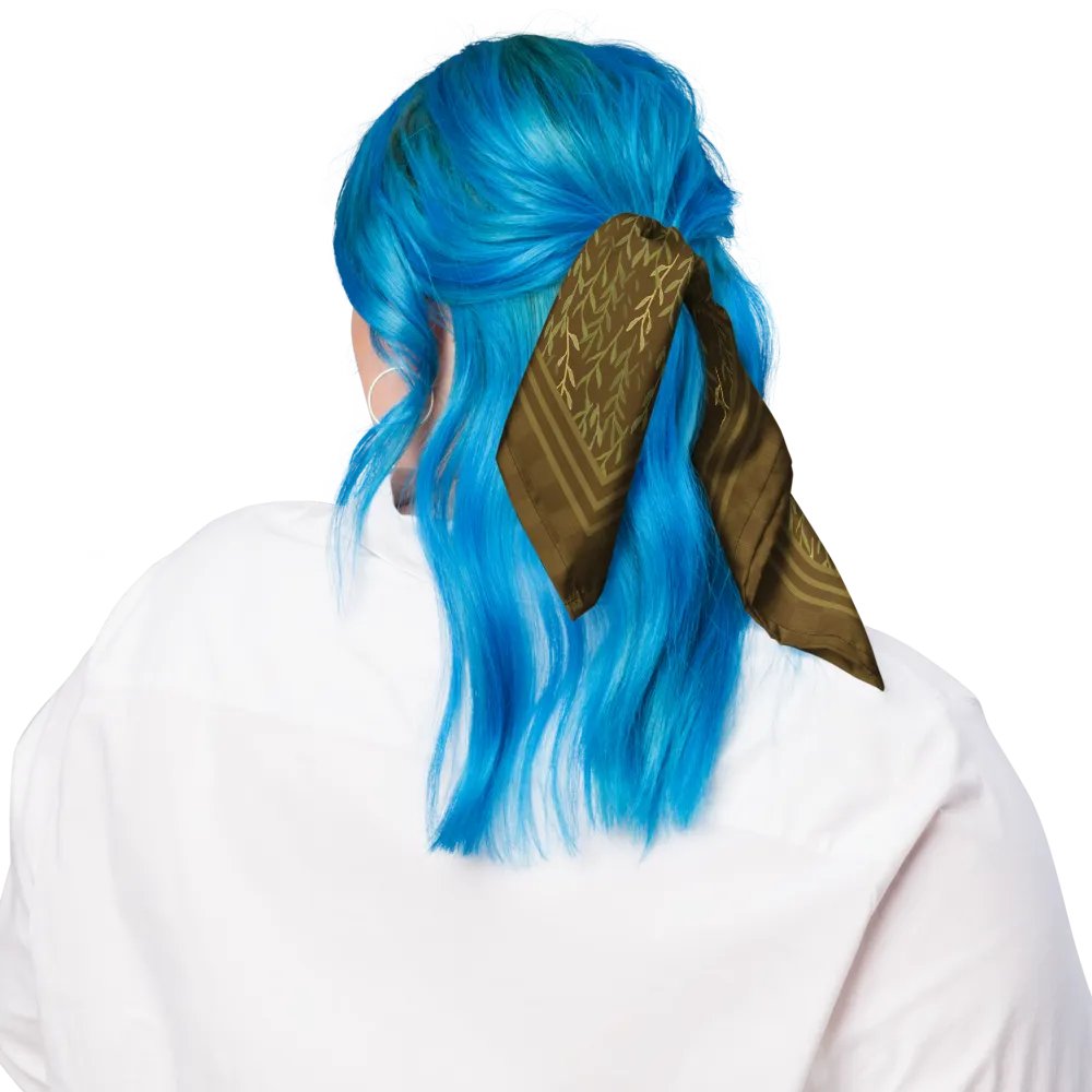 “Flowing Sprigs” Bandana in Green product image (3)