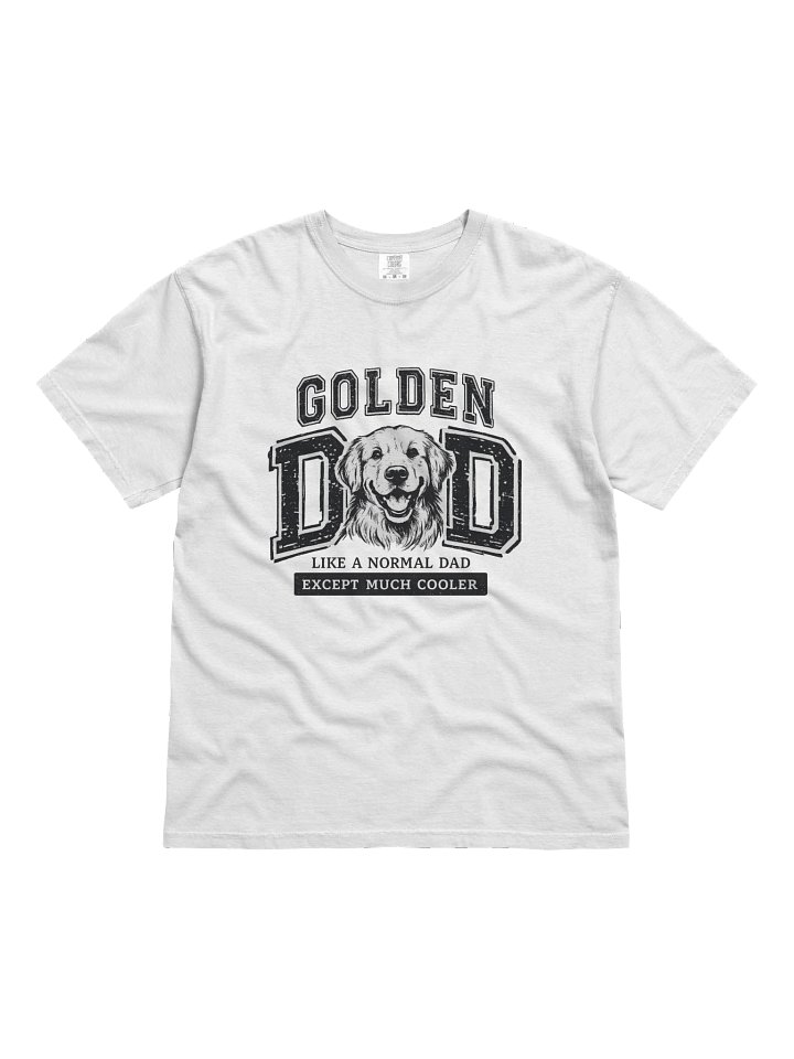 Golden Dad Golden Retriever T-Shirt – Comfort Colors 1717 Vintage Dog Dad Shirt product image (2)