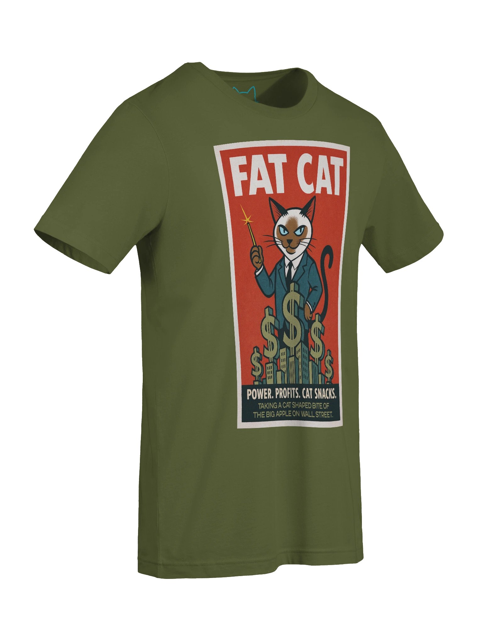 Wall Street Parody Fat Cat Money Boxy Fit Unisex T-Shirt product image (45)