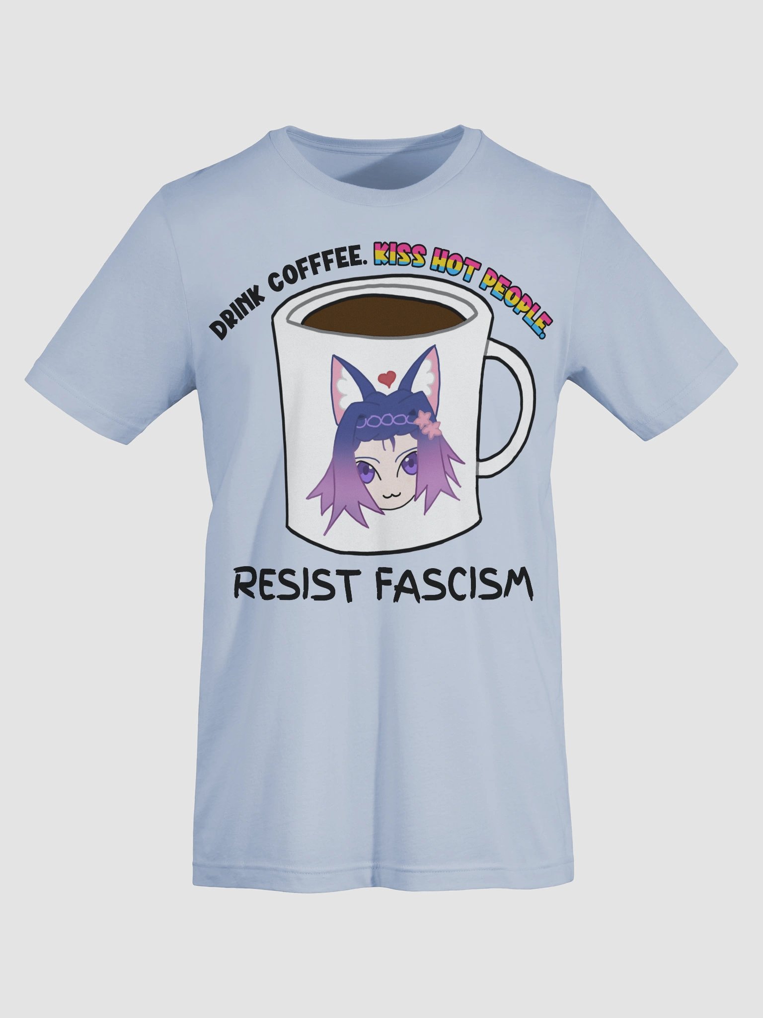 Drink Coffee. Pan Kiss Hot People. Resist Fascism Shirt product image (4)