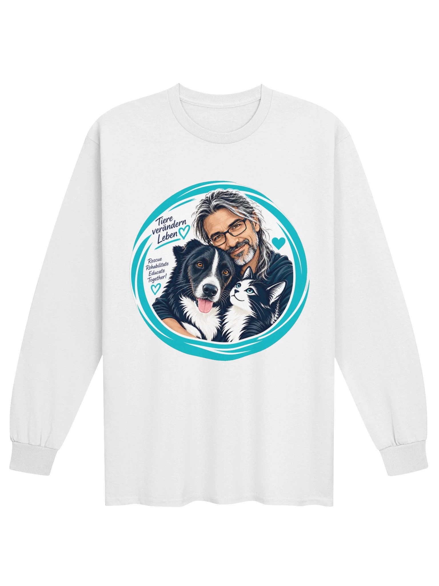 Tiere verändern Leben – Langarmshirt | Action Animals Serbia product image (1)