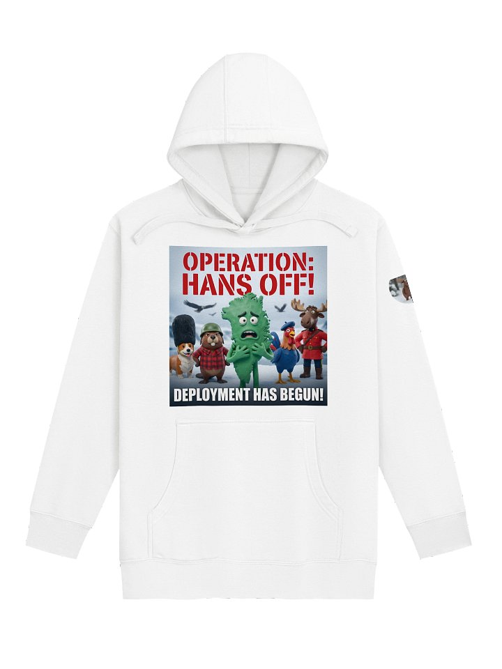 Operation: Hans Off! | Character Lineup Hoodie (White) product image (1)