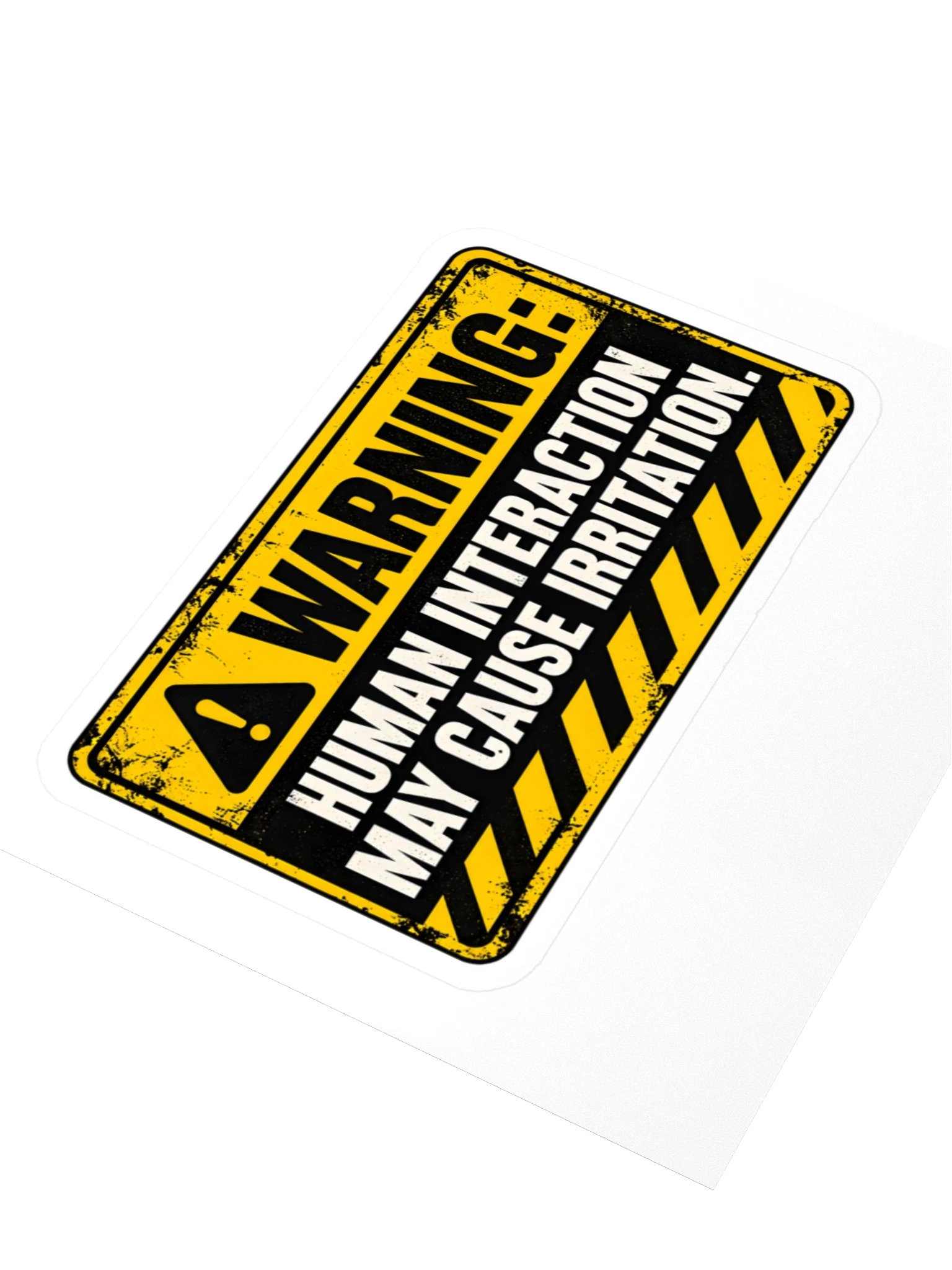 Warning: Human Interaction™ Sticker product image (3)