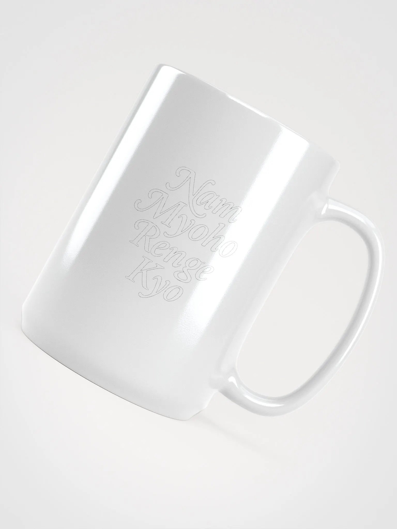 White Glossy Mug featuring Nam Myoho Renge Kyo product image (4)