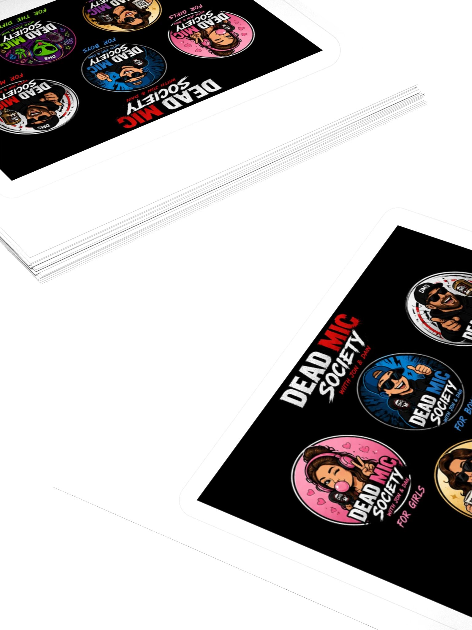 Dead Mic Society Kiss Cut Stickers product image (4)