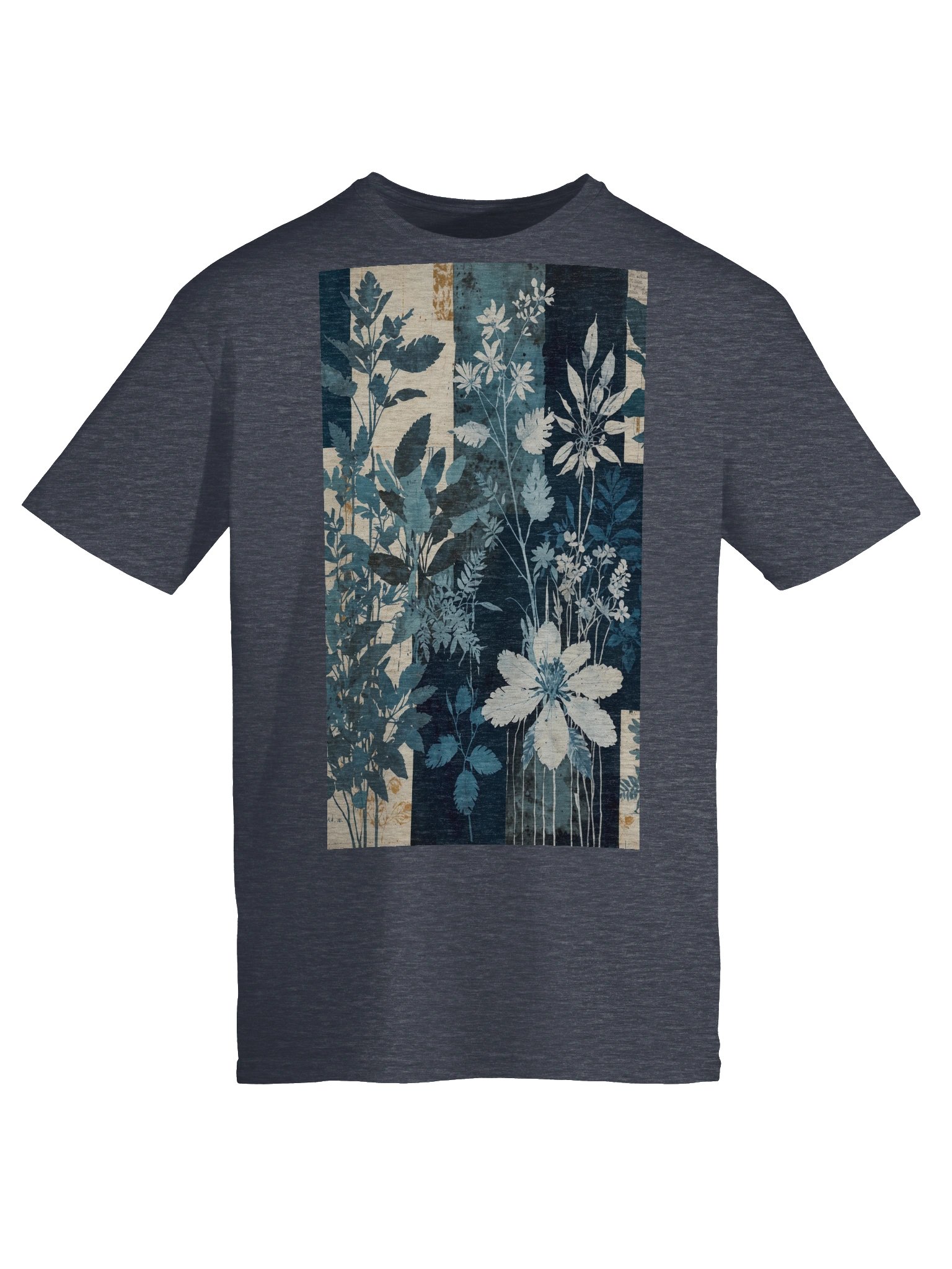 Botanical Cyanotype Design T-Shirt product image (37)