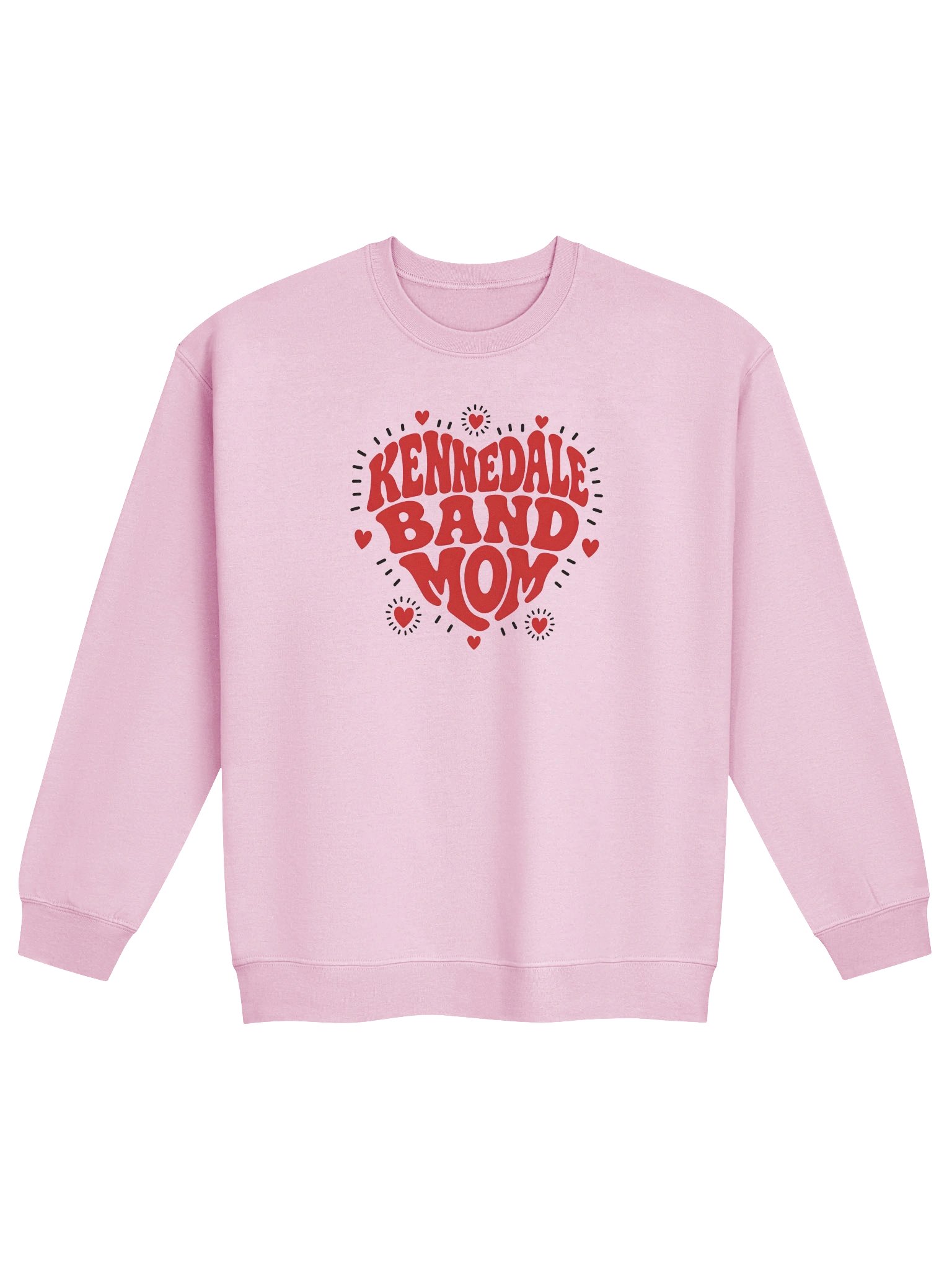 Kennedale Band Mom Heart Crewneck product image (1)