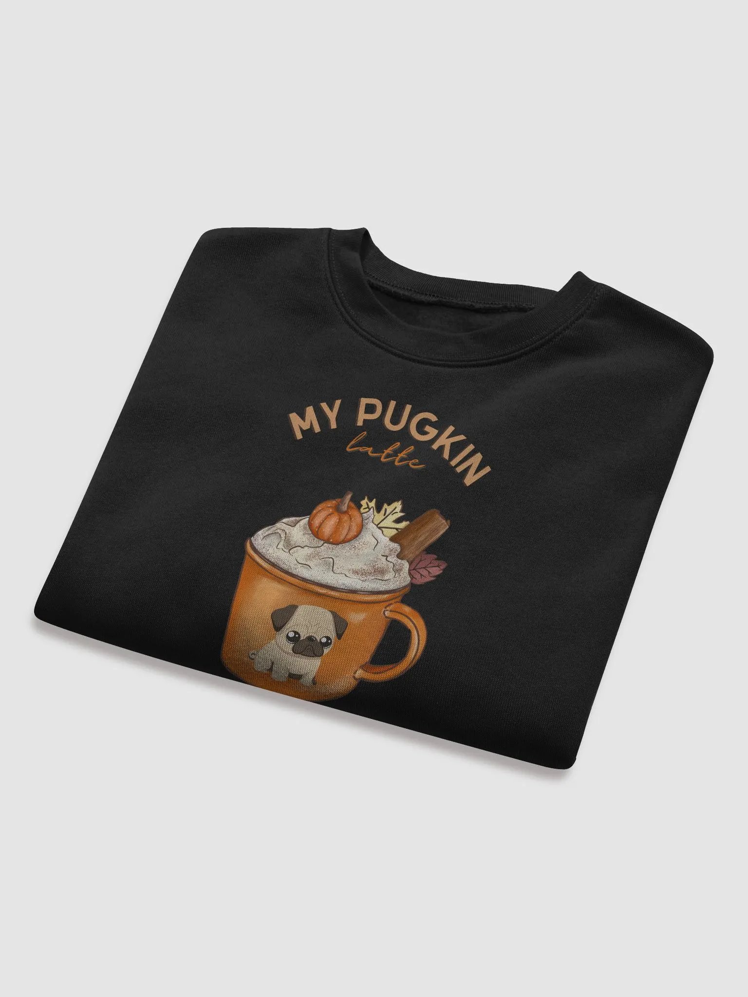 My Pugkin Latte Crop Sweatshirt product image (8)
