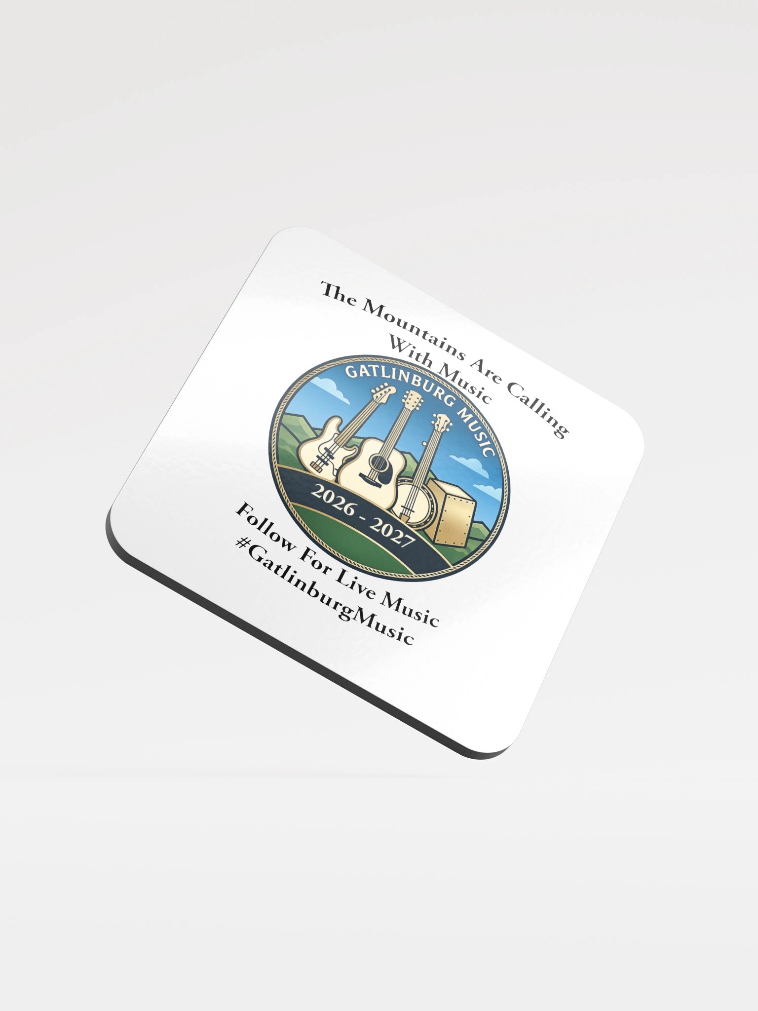 Gatlinburg Music 2026–2027 Badge Coaster product image (1)