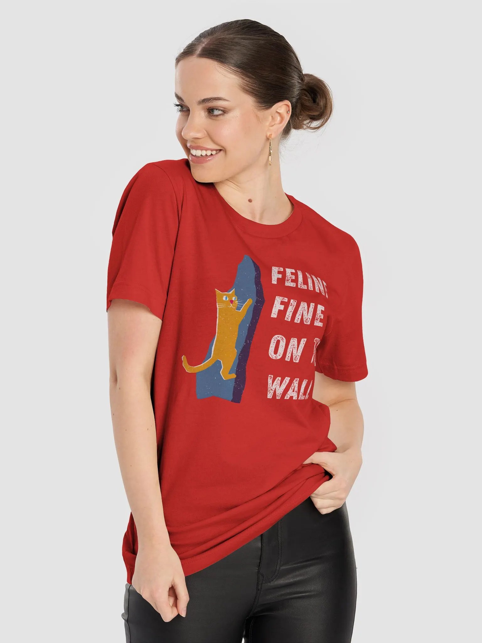 'Feline' Fine On The Wall - Climbing T-Shirt product image (5)