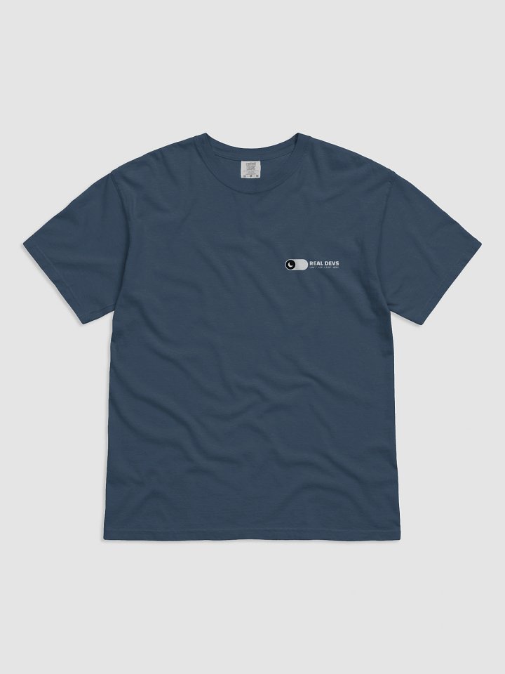 "Real devs don’t use light mode" Tee – Built for Code After Hours product image (5)
