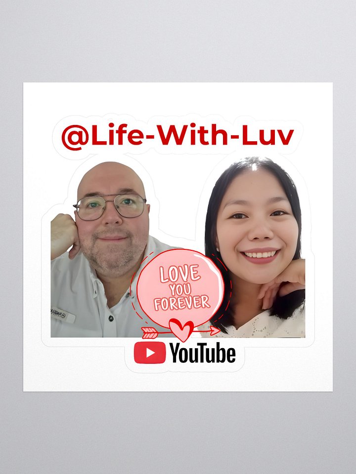 Life-With-Luv “Love You Forever” Couples Sticker – Official Channel Sticker product image (1)