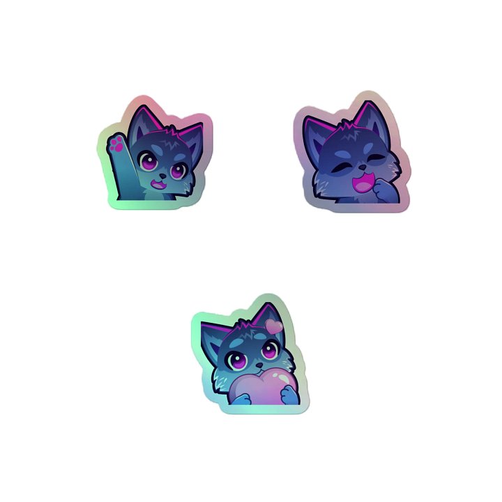 Holographic Wolfie Stickers product image (2)