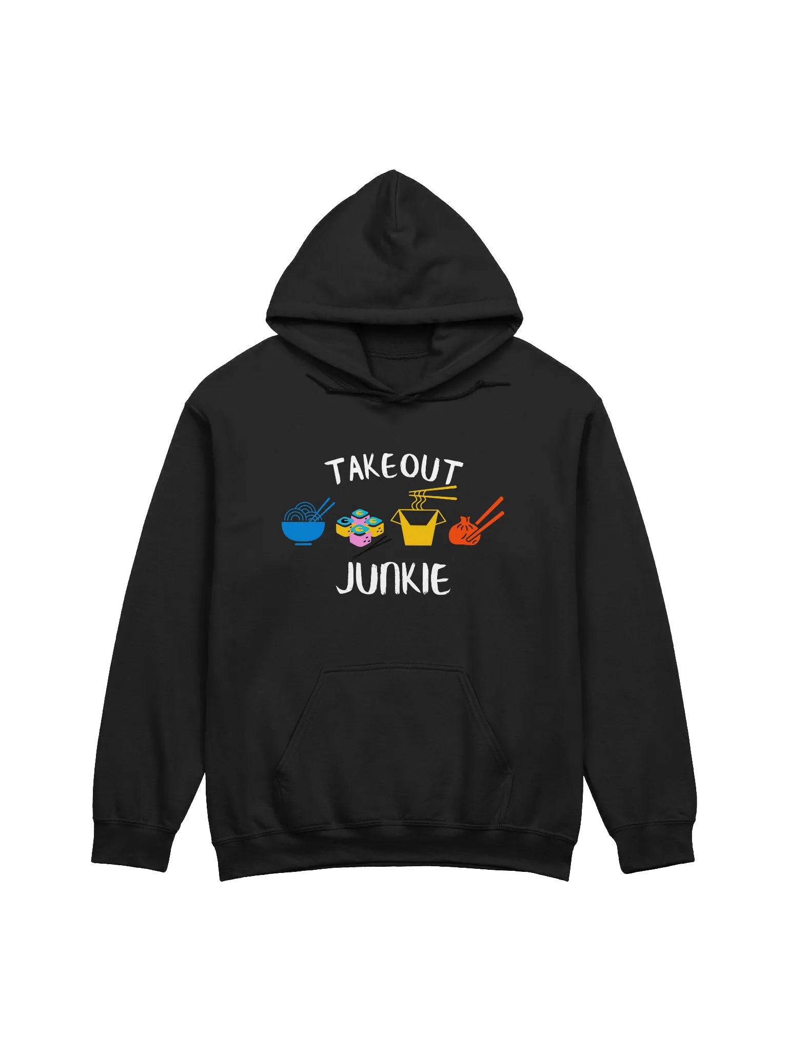Takeout Junkie - Gildan Classic Hoodie - Dark Colors product image (4)