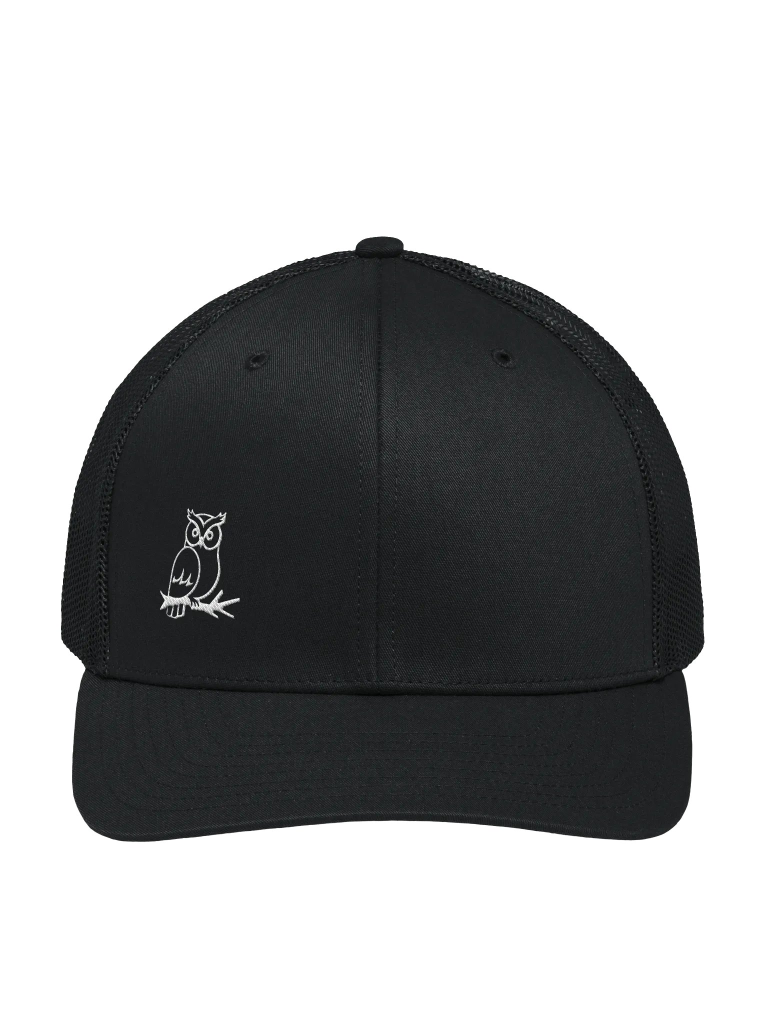 Stitched White Owl Trucker Hat product image (3)