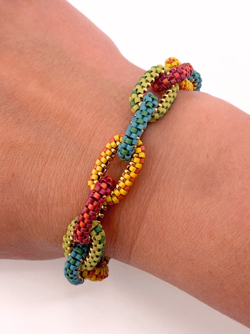 Delica Links Bangle Bracelet - Multicolor product image (2)