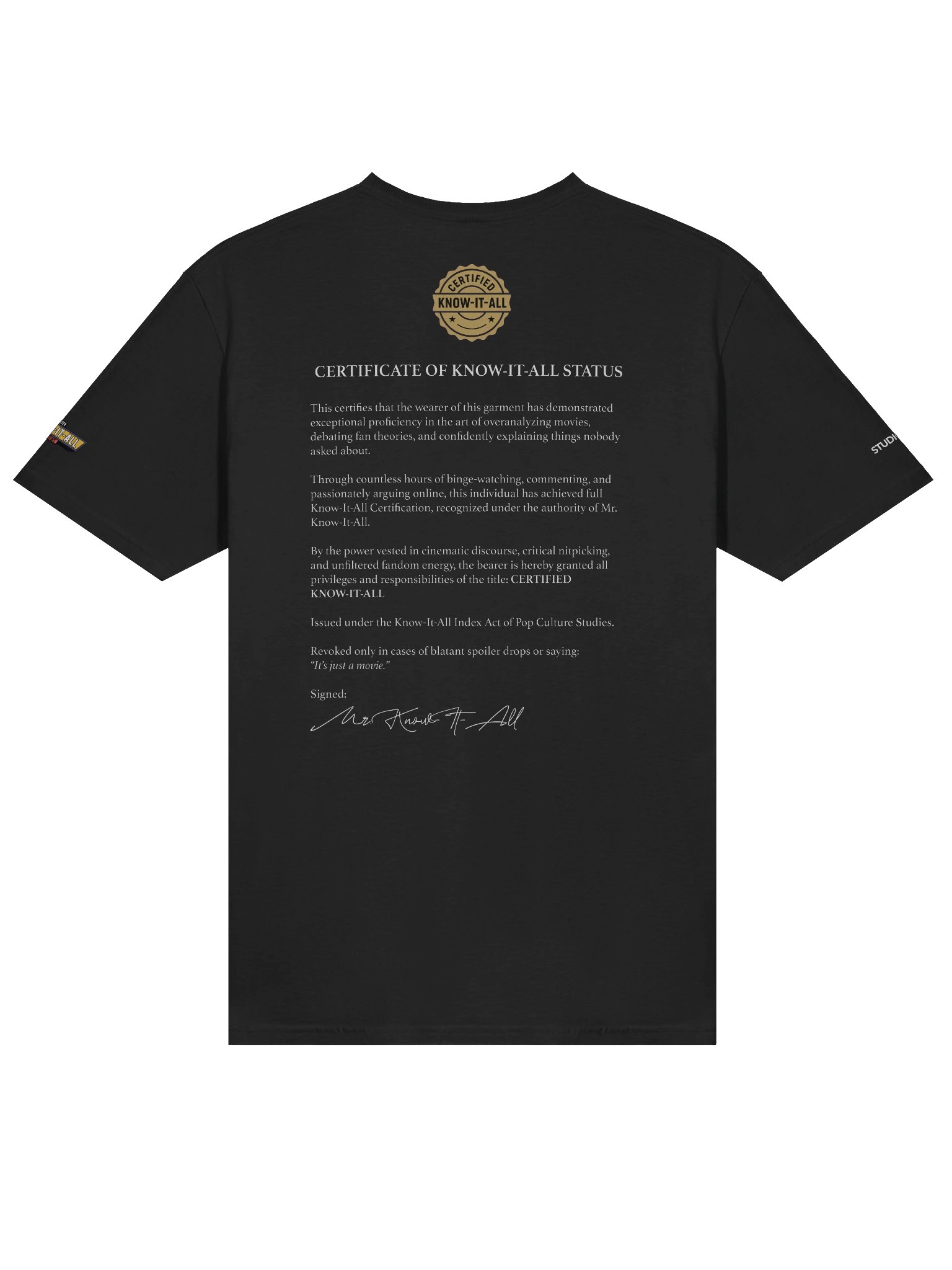 Certified Know-It-All Tee product image (4)