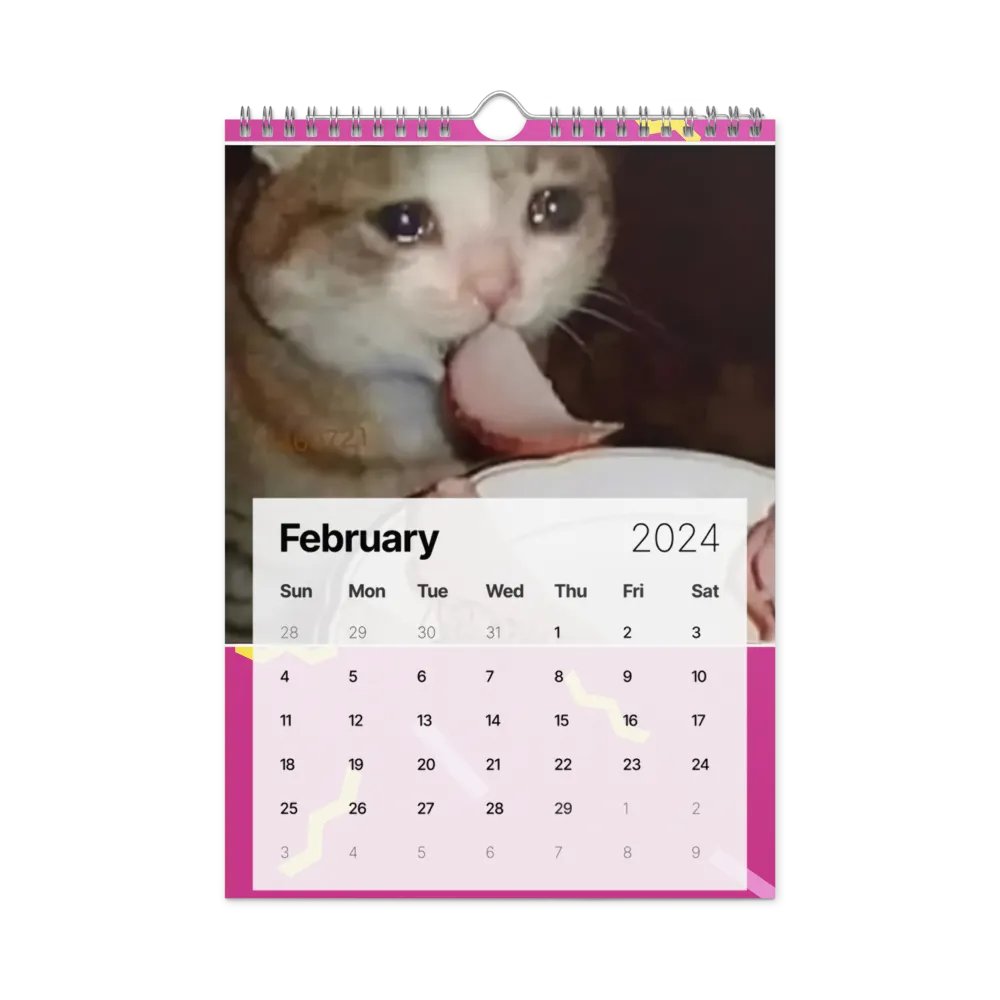 Wall Calendar (2024): Meme Cats product image (7)