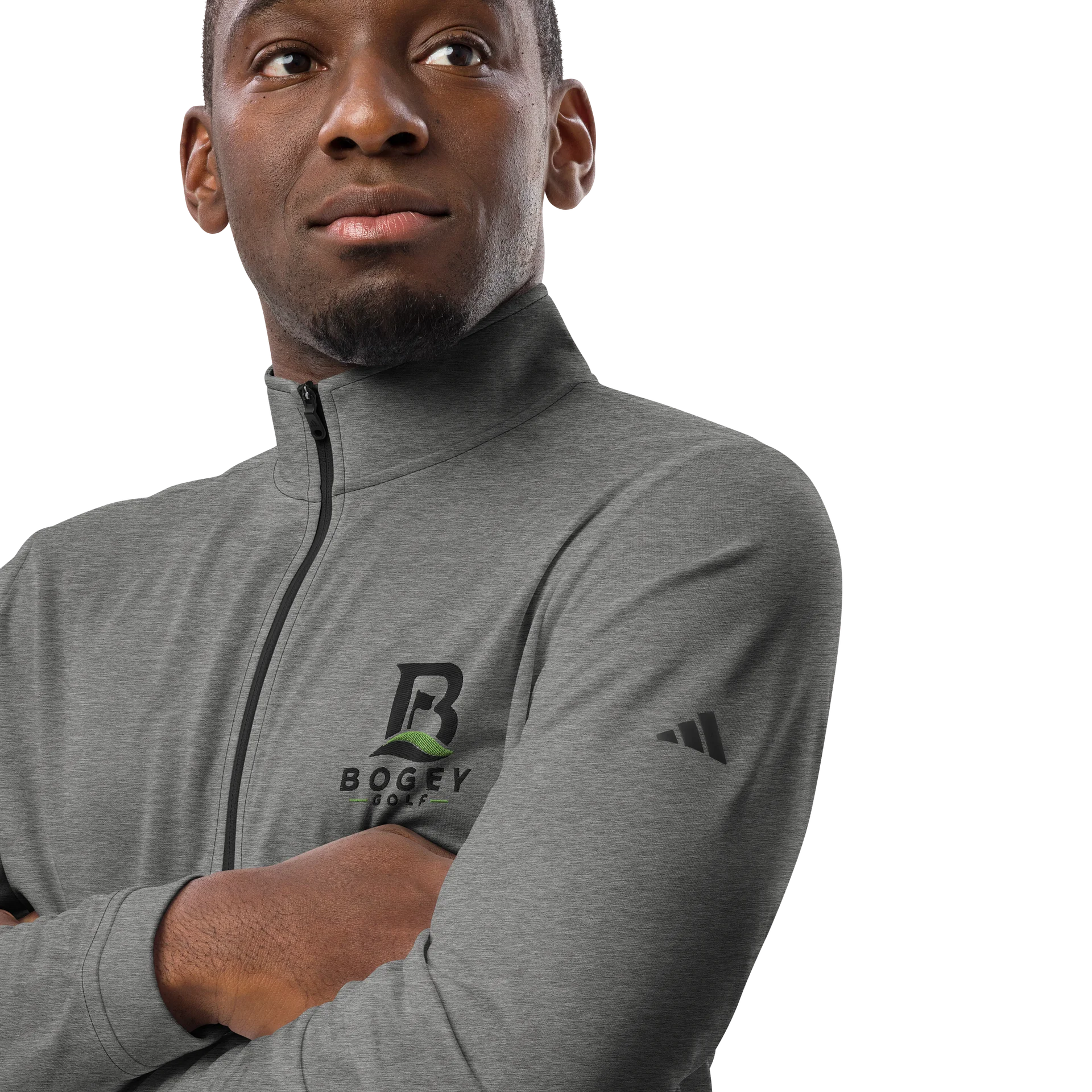 Grey Quarter Zip product image (6)
