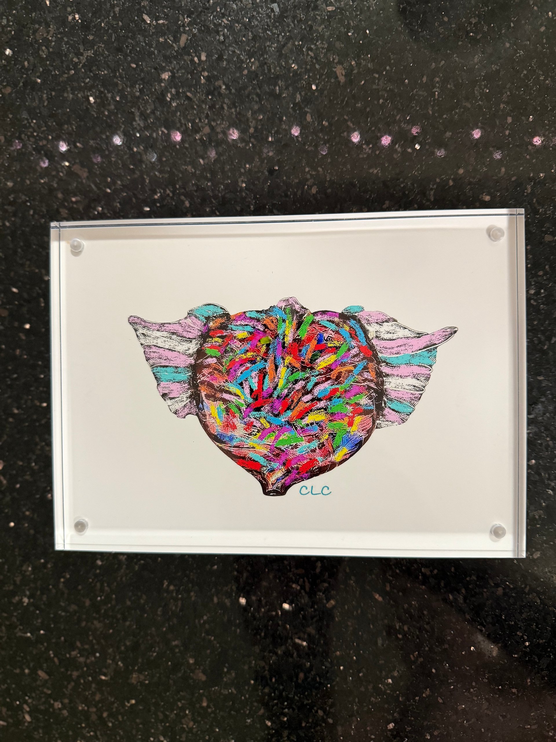 Love Has Wings Clear Framed Print 5"7" product image (3)