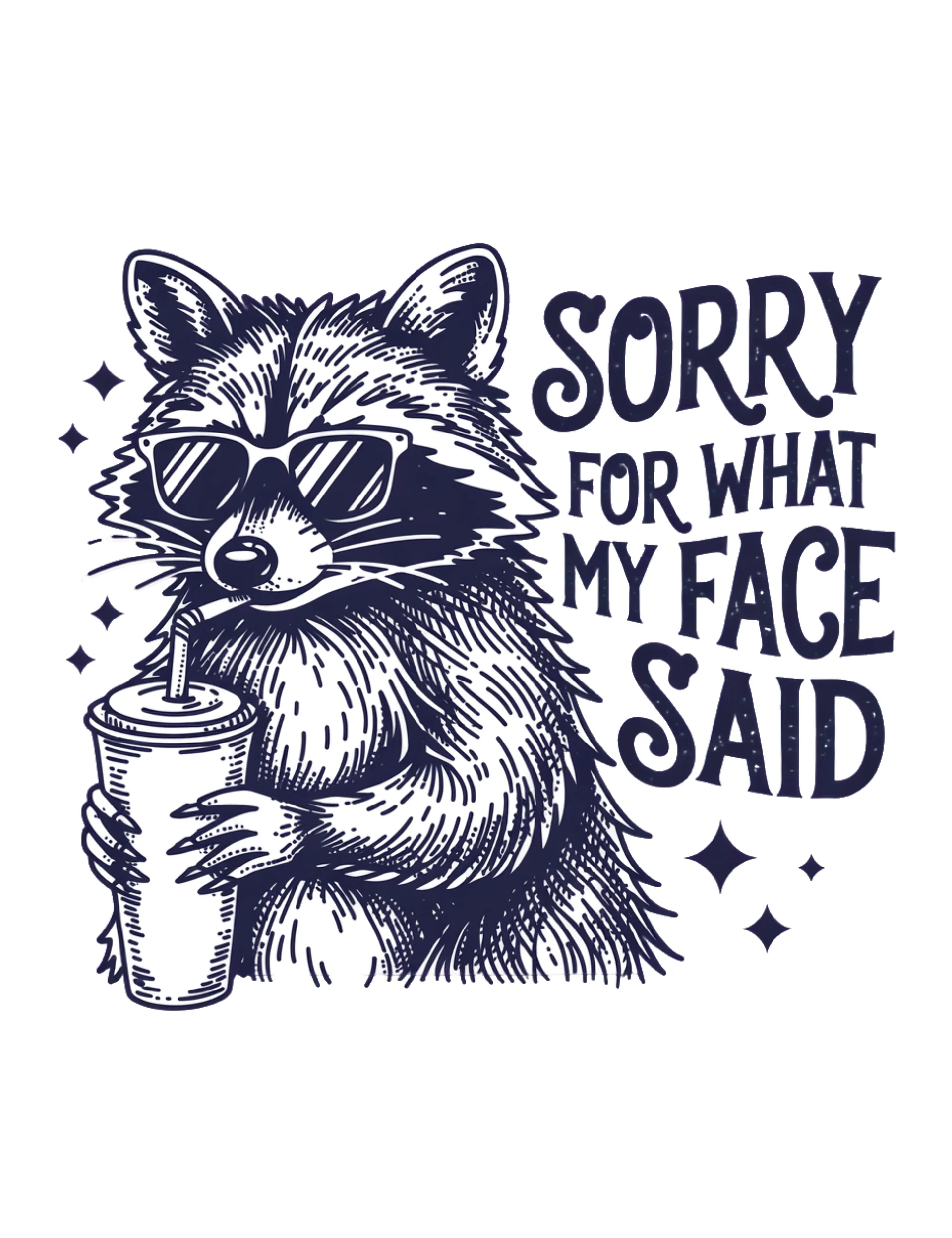 Sorry for What My Face Said Tee product image (1)